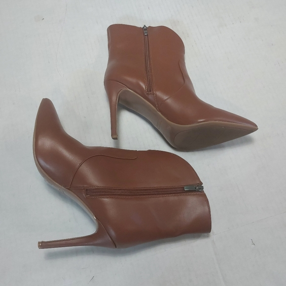 Nine West Brown Leather Slip-on Ankle Boots Size 10M - Picture 16 of 16